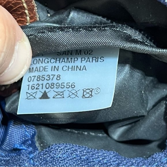 Longchamp Le Pliage Small Blue Tote - Picture 8 of 11